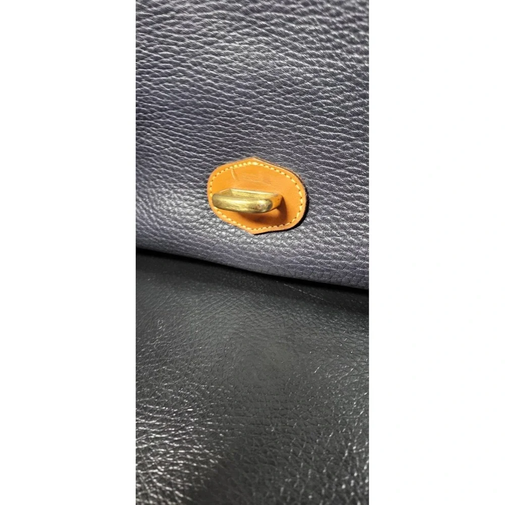 Vintage Dooney & Bourke Green Leather Equestrian Crossbody Medium Essex Purse !!